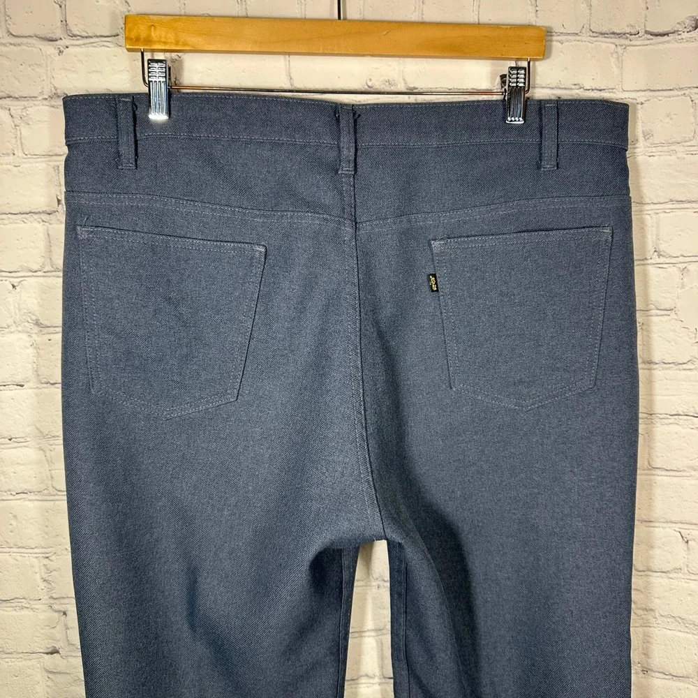 Vintage Levis Panatela Action Slacks Mens‎ 42x32 Blue Dacron Polyester Made USA